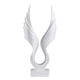 thumbnail image 2 of Alas de ángel de resina, artes abstractas simuladas de águila, decoración nórdica moderna, hogar, pequeña sala , adorno de estante de TV blanco BLESIY Escultura de mesa, 2 of 7