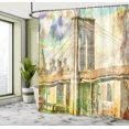 thumbnail image 4 of Ambesonne Oil Painting Shower Curtain, New York Brush Strokes, 69"Wx75"L, Multicolor, 4 of 4