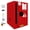 Red（18" x 18" x 23"）, variant on 12 Gallon Fireproof Safety Cabinet, 18" x 18" x 23" Flammable Storage Cabinet, Galvanized Steel Safety Storage Cabinet with Manual Closing Doors for Commercial Industrial and Home Use