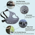 thumbnail image 2 of Short Snout Dog Muzzle,soft Silicone Adjustable Breathable Bulldog Muzzle For French Bulldog Shih Tzu And Pug For Biting Chewing Training, 2 of 5