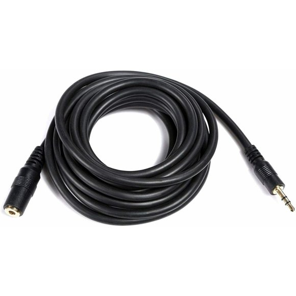 3.5mm Audio Extension Cable Stereo Headphone Cord Male to Female Car AUX MP3 (5FT)