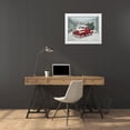thumbnail image 3 of Holzner, Renate 14x12 White Modern Wood Framed Museum Art Print Titled - X-Mas-Truck Pine Wood, 3 of 4