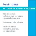 thumbnail image 3 of Fresh Ideas FRE30014WHIT01 Bed Skirt Ruffled Eyelet  White - Twin, 3 of 6