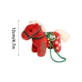 thumbnail image 3 of Chinese New Year 2026 Horse Plush Figurine, Lucky Chinese Zodiac Mascot Hanging Decoration for Indoor Outdoor Use, Zodiac New Year Blessing Souvenir(Red), 3 of 8