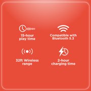 RadioShack Black Bluetooth Headphones