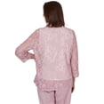 thumbnail image 2 of Alfred Dunner Womens Petite Floral Lace Two In One Top With Necklace, 2 of 4