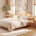 thumbnail image 4 of Gymax Side Table Set of 2 w/Storage Shelves & Bamboo Construction for Living Room, 4 of 10