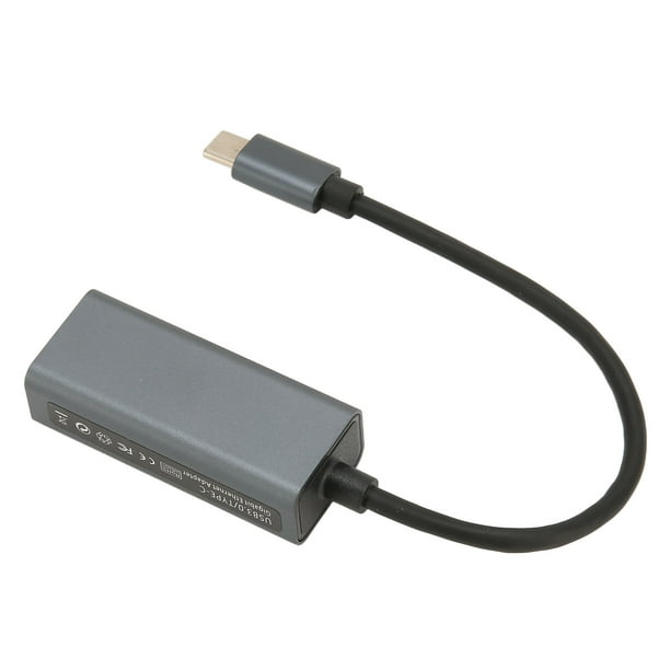 Adaptateur Ethernet USB C, Adaptateur Ethernet USB C Vers RJ45 Boîtier En  Aluminium Compact Portable Free Drive Connexion Stable Pour Ordinateurs De  Bureau 
