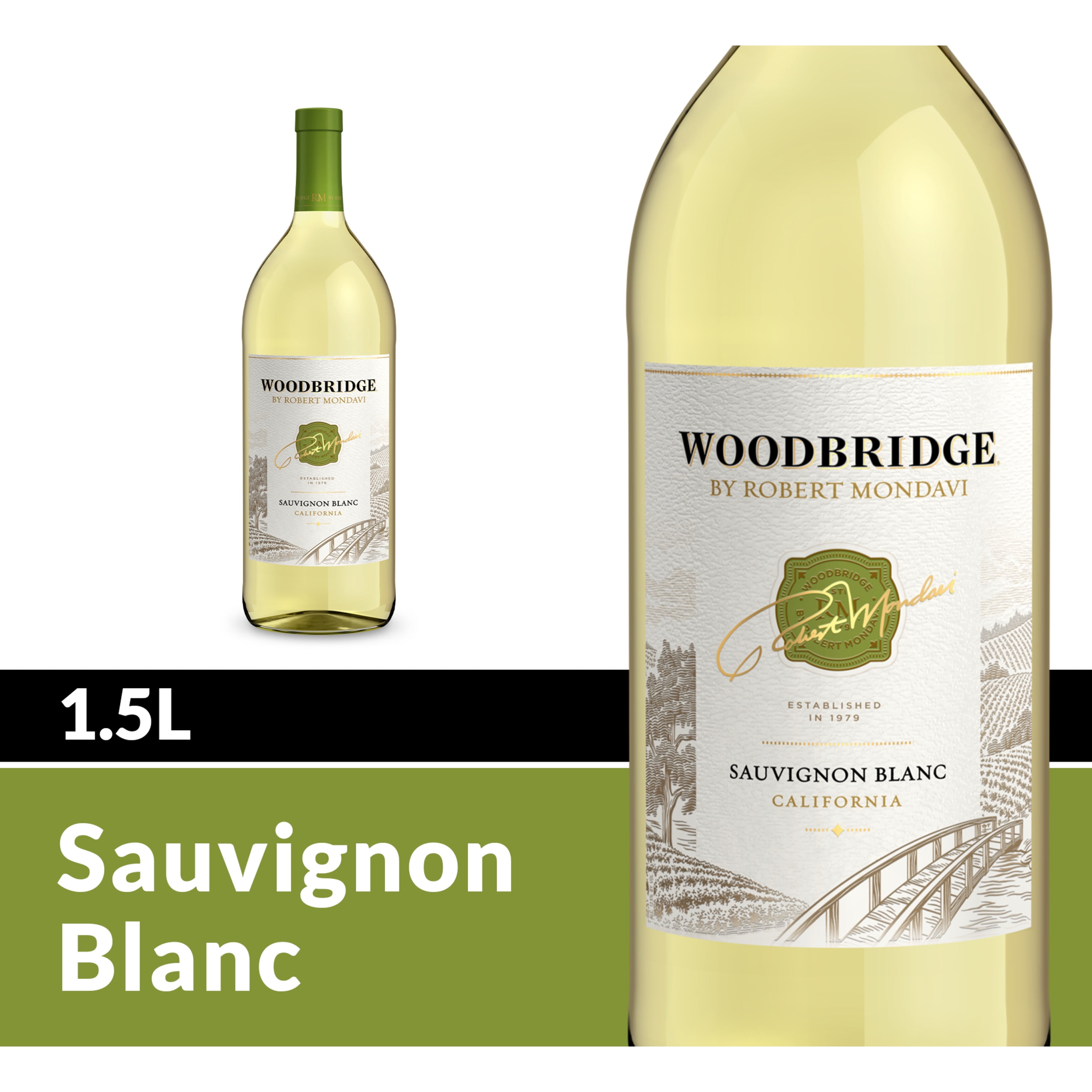 Woodbridge by Robert Mondavi Sauvignon Blanc White Wine, 1.5 L Bottle