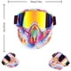 thumbnail image 2 of Gafas de motocicleta, máscara facial, casco desmontable, antivaho, a prueba de viento, gafas de bicicleta para postres, carreras todoterreno, se adapta a hombres y mujeres JAMW Sencillez, 2 of 5