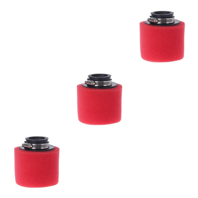 Langgg Filtre à Air Moto 35mm Éponge en Mousse pour Scooter TZ Rouge 38MM 3Ensemble