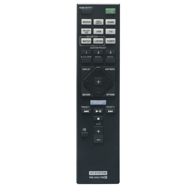 New RM-AAU189 Replaced Remote Control fit for Sony AV Receiver