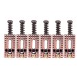 thumbnail image 2 of 6 Piezas Roller Tremolo Bridge Sillenes De Puente Para Para De Música Conjunto De Recolección CUTICAT Strat Tele Guitar Parts, 2 of 8