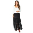 thumbnail image 2 of Celebrity Pink Women's Lace Tiered Maxi Skirt, Sizes XS-XXXL, 2 of 5
