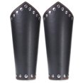 thumbnail image 1 of 2PCS Men Faux Leather Arm Guard Wax Rope Cosplay Wrist Guard Cycling Arm Guard, 1 of 10
