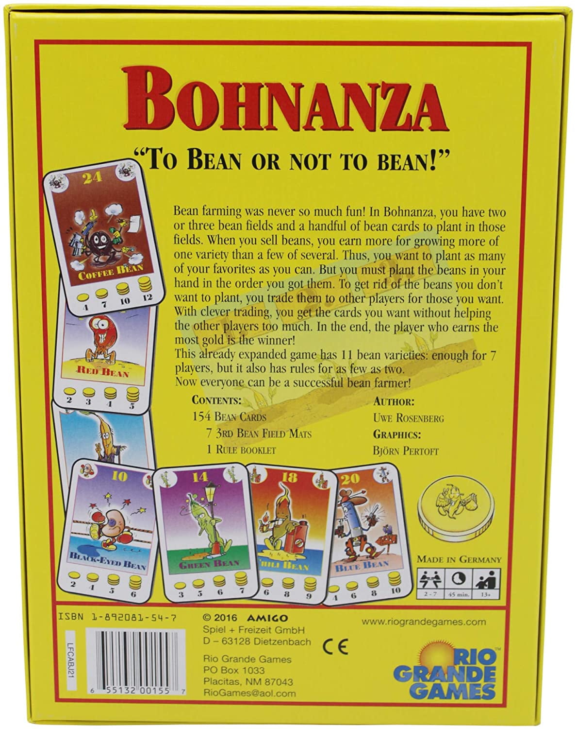 Amigo Spiele Bohnanza Card Game