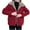 Red, variant on Mlzmgr Plus Size Jackets for Women Faux Sueda Long Sleeve Lapel Winter Coats for Women Outerwear Thermal Tops L-5XL