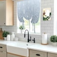 thumbnail image 5 of Ombre Balloon Curtains for Living Room/French Door, Farmhouse Stripes Modern Abstract Art Tie Up Curtains 63 Inch Length Energy Saving Kitchen Curtains Shades for Windows 42"x63", 5 of 8