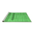 thumbnail image 2 of Ahgly Company Machine Washable Indoor Round Abstract Emerald Green Modern Area Rugs, 5' Round, 2 of 4