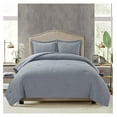 thumbnail image 2 of Wilmer 3-Piece Waffle Weave Comforter Set - Soft and Cozy All Season Bedding Set, King, Gray, 2 of 2