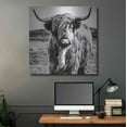 thumbnail image 5 of Luxe Metal Art 'Fluffy Cow' by Epic Portfolio Metal Wall Art, 36"x36", 5 of 9