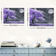 thumbnail image 6 of JRXY Modern Canvas Print Wall Art,Purple Fluttering Petals Decorative Prints Gifts Gallery Walls Family Party Decorations Living Room Bedroom  16x12inch, 6 of 6