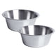 thumbnail image 1 of Comederos y bebederos de acero inoxidable para perros y gatos (paquete de 2) - Platos metálicos para comida y agua., 1 of 5