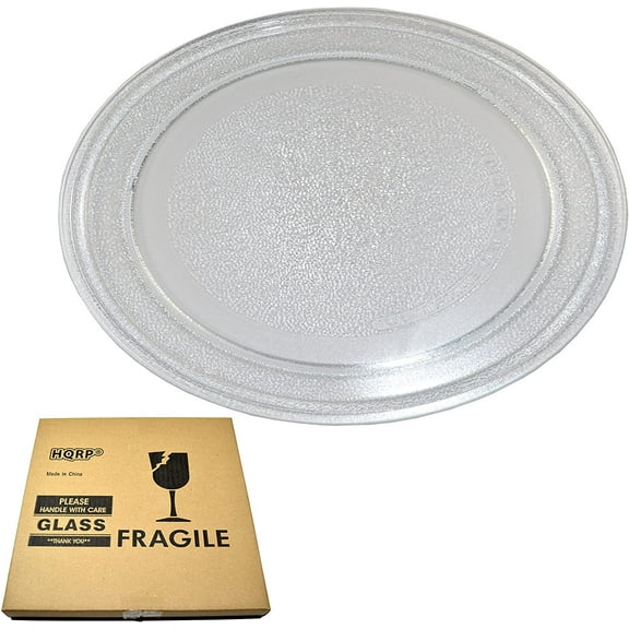 HQRP 9-5/8 inch Glass Turntable Tray for GE WB49X10134 JES735BJ01 JES735BJ02 JES735WJ01 JES735WJ02 JES738WJ01 JES738WJ02 Microwave