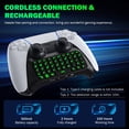 thumbnail image 4 of Teclado MoKo para controlador PS5 Bluetooth inalámbrico con luz de fondo, 4 of 5
