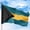 Bahamas, variant on Haiti Outdoor Flag (3x5ft) by DreamController - Durable, Fade-Resistant Polyester, Double-Stitched, Brass Grommets - HD Printed Caribbean Flag - Made in USA