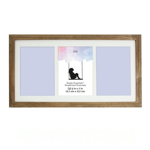 Simply Essentials™  3 Opening 5" x 7" Natural Collage Frame by Studio Décor®