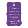 thumbnail image 1 of 100 PCS Wedding Welcome Personalized Wedding Favor Gift Paper Tags Custom Made Thank you Hang Tags, 1 of 1