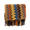 thumbnail image 6 of Acrylic Throw Blanket With Tassels, Cozy Warm Couch Cover Blankets For Fall Spring,  Couch Bed Sofa Living Room Farmhouse Boho Decor,59.8 x 50 Inches,Brown, 6 of 7