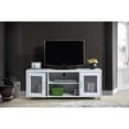 thumbnail image 4 of Contemporary Home Living 57" White Entertainment Center with Charcoal Finish, 4 of 4
