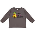 thumbnail image 3 of Inktastic I Love My Grandpa with Pineapple Girls Long Sleeve Toddler T-Shirt, 3 of 5