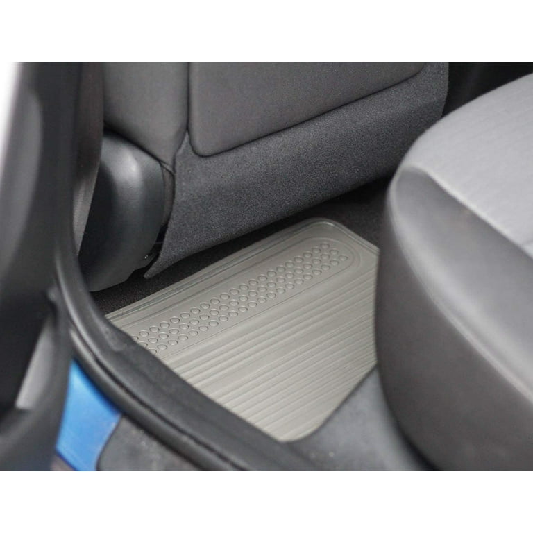 Basics Universal PVC Faux Rubber Car Floor Mats, All Weather  Protection, Waterproof Flexible Trim To Fit for 95% Automotive SUV Sedans  Trucks