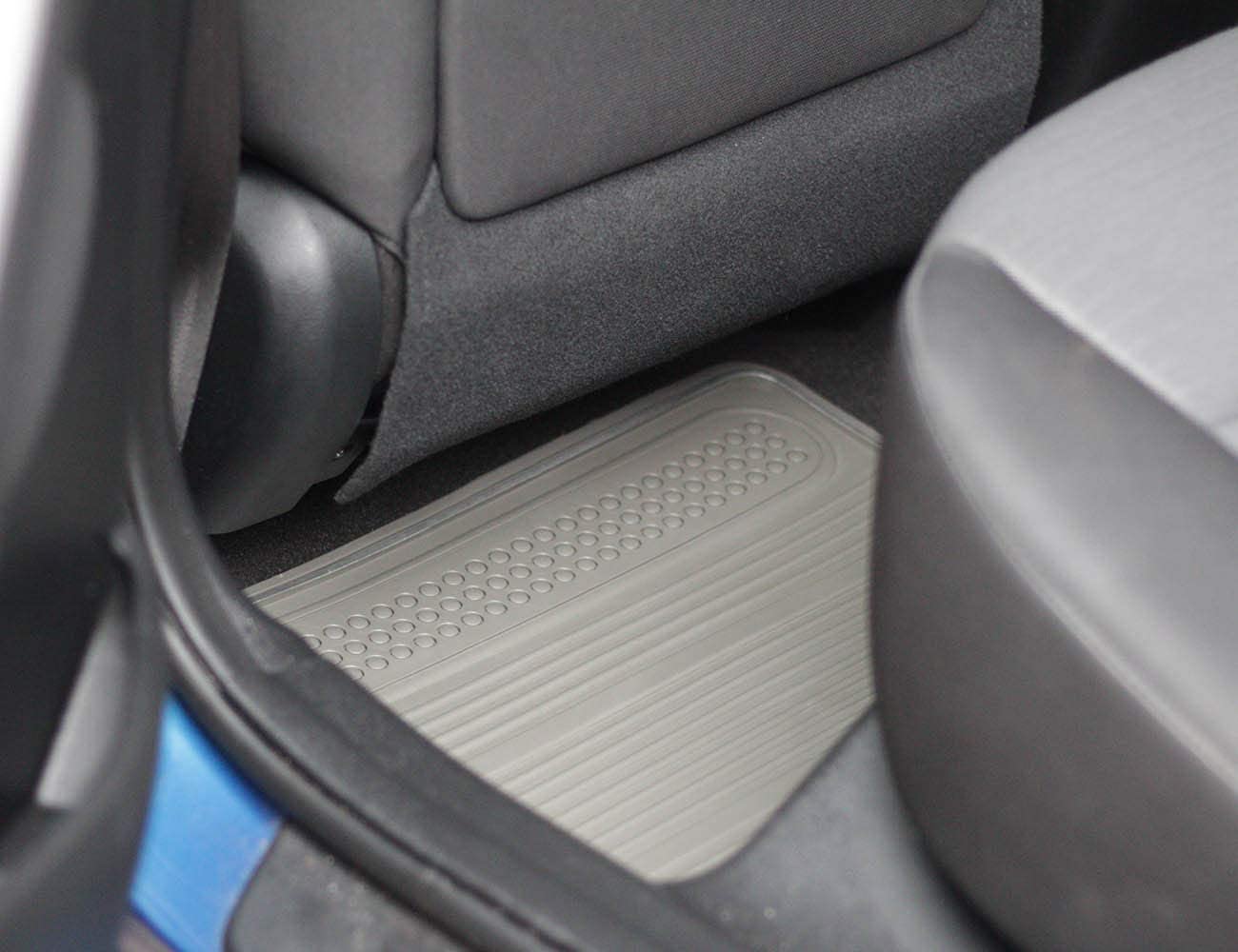 Car Floor Mats, Adjustable to Fit All Vehicles, Universal Floor Mat,  Anti-Slip Backing, All Weather Floor Mats, Heavy Duty Rubber Material, Car  SUV and Truck All Weather Floor Protection (Grey)…