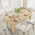 thumbnail image 2 of Farmhouse Dining Table for 6-8 People, 70.87" Long Wooden Kitchen Table, Rustic Rectangle Dining Room Table with Strong Legs, 2 of 7