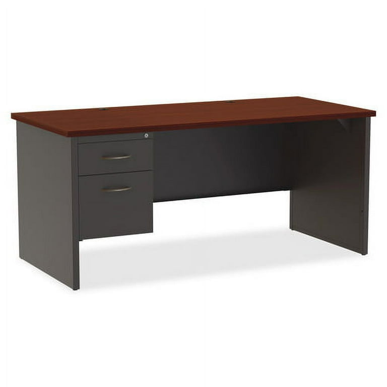 Lorell Fortress Modular Series Left-Pedestal Desk - 66 Lorell Fortress Modular Series Left-Pedestal Desk - 66