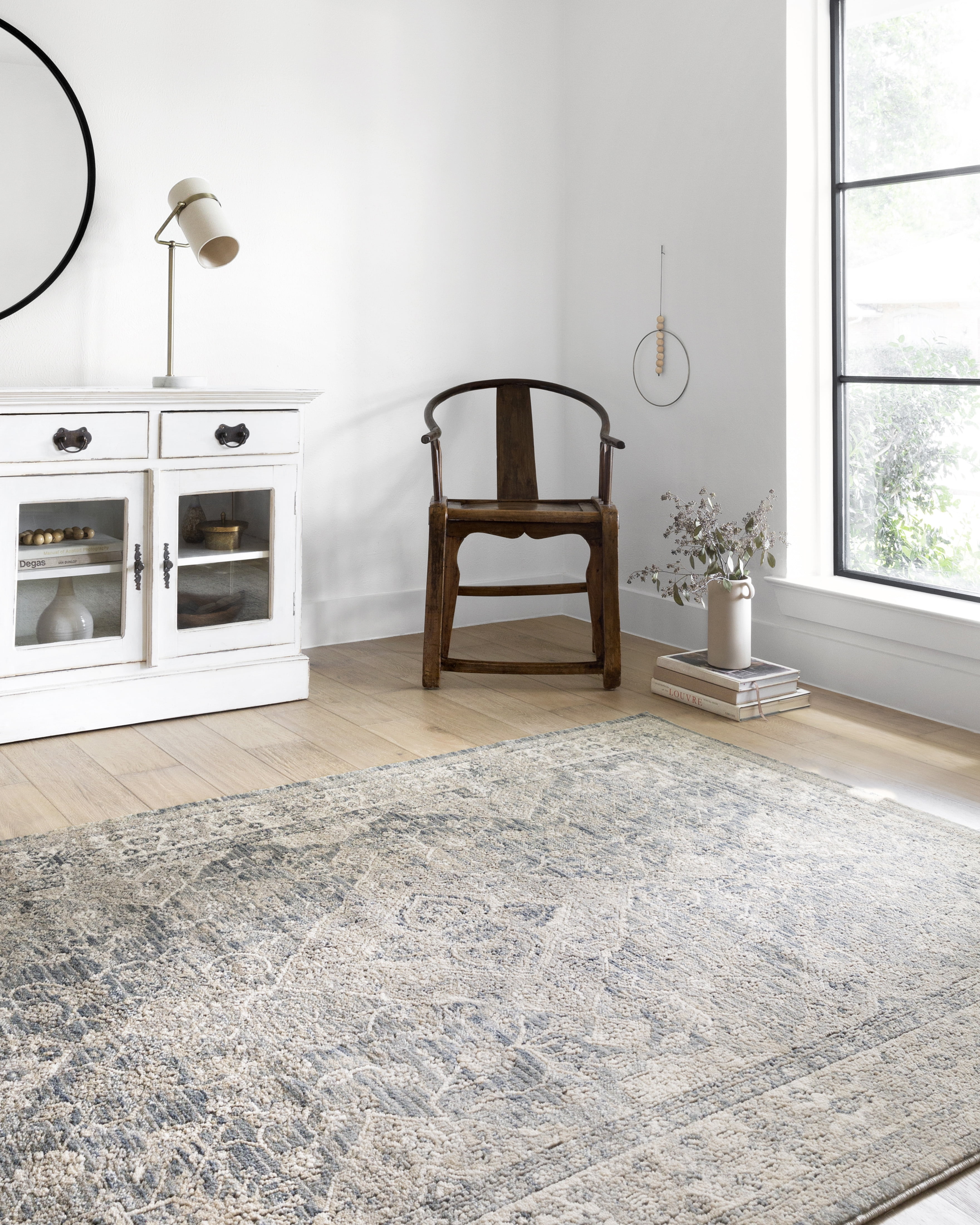 Loloi Teagan Sky / Natural 6'-7" x 9'-2" Area Rug