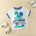 thumbnail image 4 of YunPes Summer Toddler T Shirt Boys' Dinosaur Print Cotton T-Shirt - Soft Crewneck Short Sleeve Tee for Toddlers 2T-5T, 4 of 8