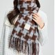 thumbnail image 2 of Bufanda de invierno, bufandas cálidas, accesorios para clima frío, bufandas con flecos, 2 of 5