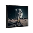 thumbnail image 3 of Stupell Industries Man On Moon Outer Space Astronaut Fairy Tales & Fantasy Painting Black Floater Framed Art Print Wall Art, 3 of 6