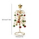 thumbnail image 3 of Tabletop Metal Christmas Tree Wrought Iron Ornament Display Stand Christmas Ornament 11 Inch Desktop Decorations Mini Xmas Tree, 3 of 6