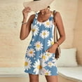 thumbnail image 6 of Clearance Under 10$! Women's Summer Comfortable Casual Suspender Printing Shorts Pocket Jumpsuit Shorts with Pockets 2025 Clothes, 6 of 6