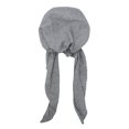 thumbnail image 3 of DLAPL Chemo Headwear for Women Head Scarf Lightweight Turban Headwraps Beanie Skull Cover Cap, Solid Gray, 3 of 5