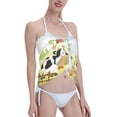 thumbnail image 4 of Bingfone Farmfield with Cute Animals Women's Sarong Swimsuit Cover Ups Bathing Suit Coverups Chiffon Beach Wrap Skirts, 4 of 7