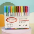 thumbnail image 4 of Yeacher 12 Colors Double Line Coloring Markers Outline Paint Pens 2.0mm Tip DIY Scrapbooking for, 4 of 8