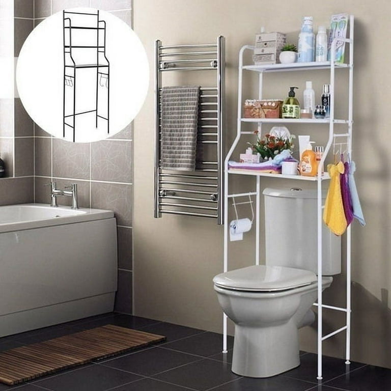 Vobor 2colors 3-Tier Iron And Steel Toilet Towel Storage Rack shelf Holder  Furniture Over Bathroom Shelf Organizer Shower Accessories 
