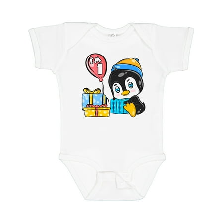 

Inktastic Penguin 1st Birthday Boys or Girls Baby Bodysuit